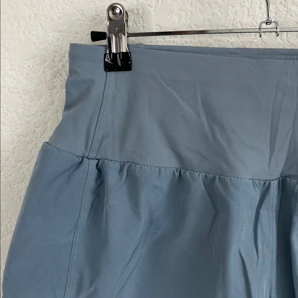 THE GYM PEOPLE High Waisted Running Shorts Quick Dry Mesh Liner Zipper Pockets - Picture 3 of 9